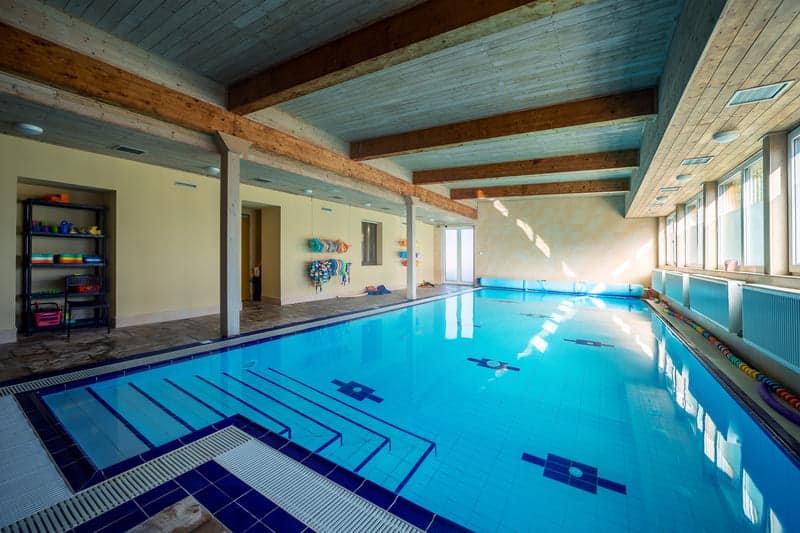 Vyhřívaný bazén v hotelu Valnovka